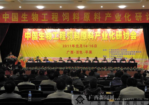 中国生物工程饲料原料产业化研讨会在平果召开