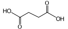 丁二酸分子结构式