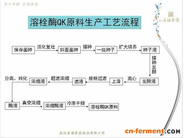 武汉真福医药&ldquo;溶栓酶QK的研发及产业化&rdquo;项目于2016年7月正式完工并达产