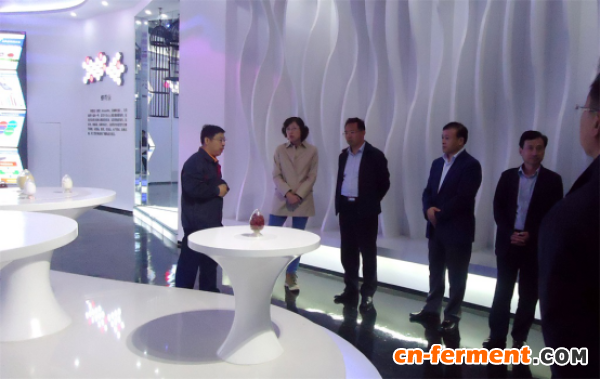 　威海市市委副书记、市长张惠等相关领导听取项目汇报