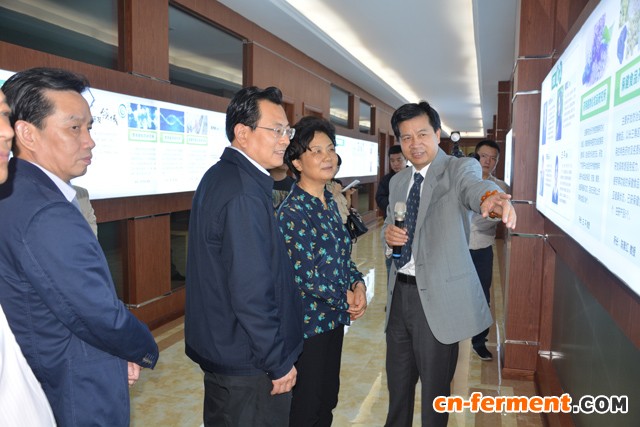 苏为科向乔传秀介绍研究园建设工作