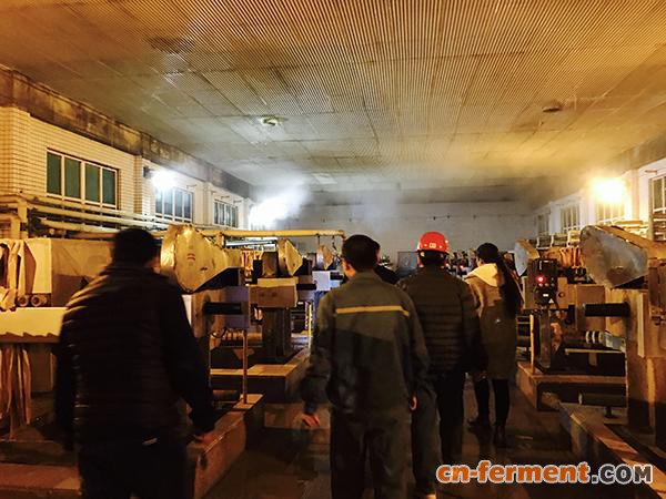 河北省环保厅环境综合执法局执法人员正在玉星生物工程有限公司检查。