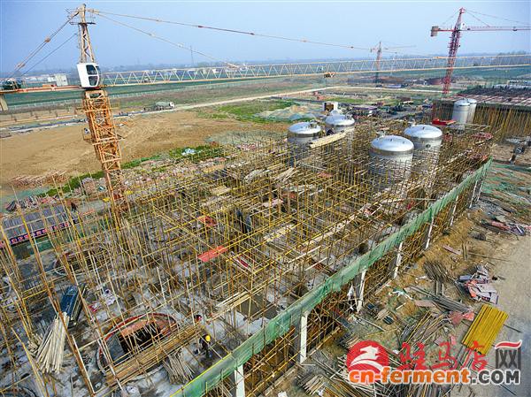 驻马店华中正大年产30000吨金霉素预混剂项目正在抓紧建设中